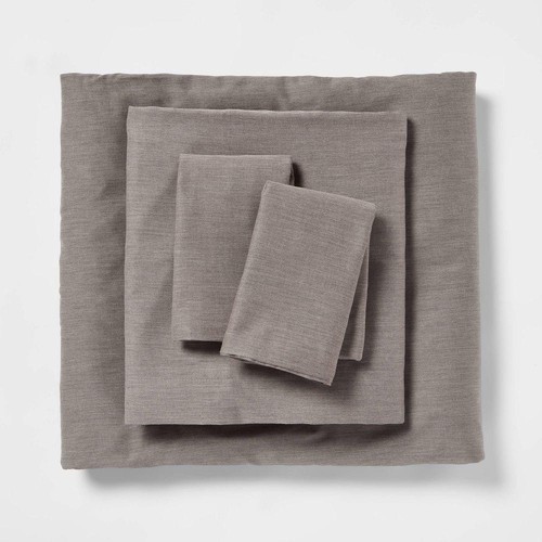 Cotton blend sateen sheet - blend, set